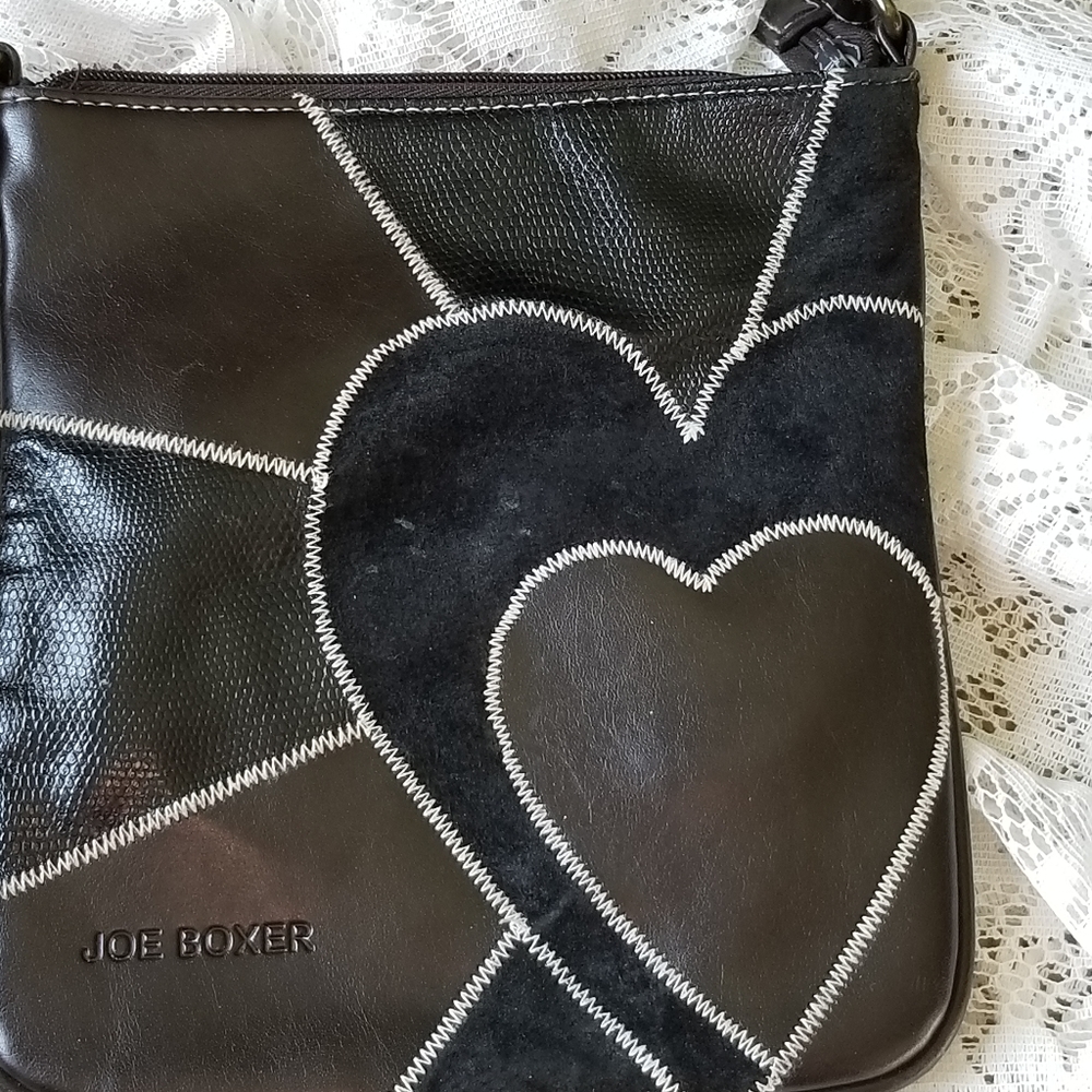 Joe Boxer black cross body purse